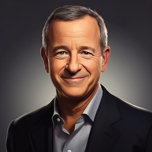 Bob Iger icon style, clean, realistic