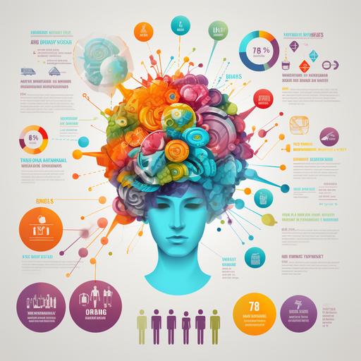 - Create a visual representation of the ADHD brain, highlighting areas of inattention, hyperactivity, and impulsivity. - Design an infographic dispelling common misconceptions about adult ADHD.