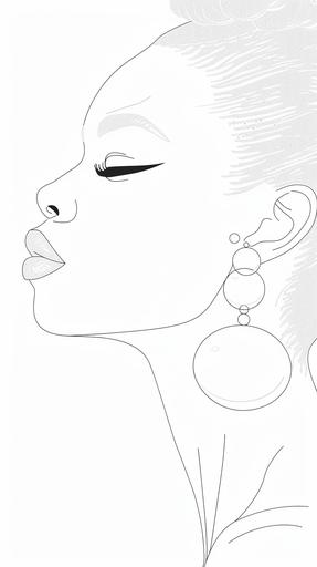 minimalist single line sketch of full body shot of beautiful Lady, covered in tiny bubbles all the way up to her neck::5 red lipstick, high key, high contrast B&W except for bright pastel iridescent lipstick --s 96 --c 32 --ar 9:16 --v 6.0