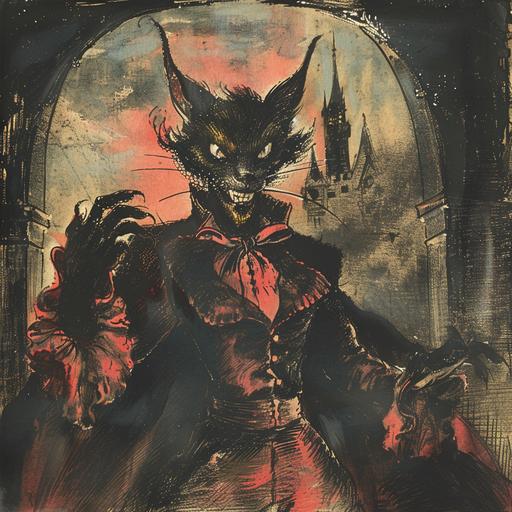 prince of the sassy cat vampires, alfred kubin, walt disney, full color, --v 6.0