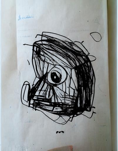 adhd, nonsense drawings :: drawn by a 5 year old::2 --s 1500 --ar 3:4 --q 2 --uplight