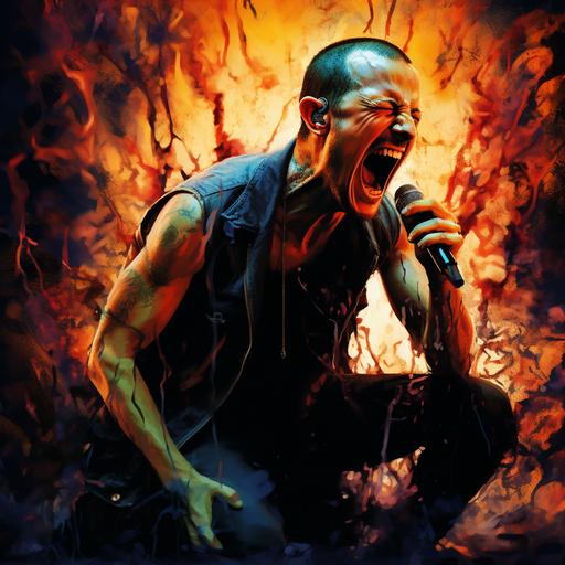 chester bennington singing in hell with the devil --v 5.2