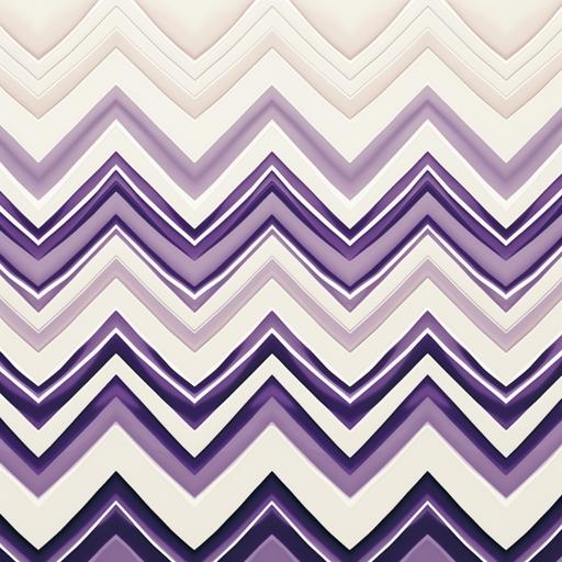 chevron textile print, white background, purple and cream