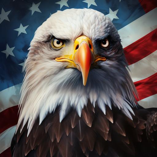 forth of July 🎆 Bald Eagle American Flag 🇺🇸
