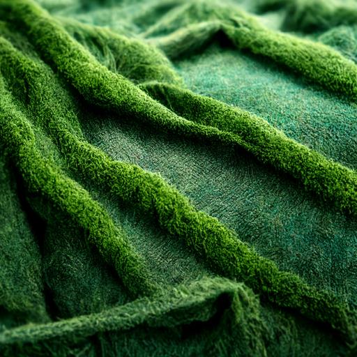 green fuzzy fabric texture