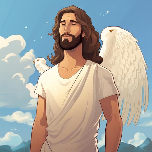 john the baptist as an angel cartoon