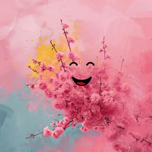 , symbol of happiness. pink
