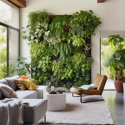 Living plant walls, also known as green walls or vertical gardens, are a beautiful and sustainable way to bring nature indoors. Here are some design ideas for living plant walls indoors: 1. Theme-Based Designs: Tropical Paradise: Use plants like ferns, philodendrons, and orchids. Desert Oasis: Incorporate succulents, cacti, and aloe. Herb Garden: Grow culinary herbs like basil, mint, and rosemary. 2. Functional Designs: Air-Purifying Wall: Use plants known for their air-purifying qualities like spider plants, snake plants, and peace lilies. Privacy Screen: Create a dense plant wall to act as a natural room divider or privacy screen. 3. Artistic Designs: Mosaic Patterns: Arrange plants in different colors and textures to create a mosaic effect. Nature's Canvas: Design the plant wall in the shape of an artwork or mural. 4. Interactive Designs: Touch and Smell: Incorporate plants with interesting textures and fragrances. Drip Irrigation System: Add a visible water feature that nourishes the plants. 5. Structural Designs: Floating Shelves: Instead of a full wall, use floating shelves with potted plants. Framed Plant Art: Create smaller framed sections of plant walls as individual art pieces. 6. Innovative Designs: LED Backlit: Illuminate the plant wall from behind with LED lights. Aquaponic Integration: Combine a fish tank with the plant wall, where the fish waste provides nutrients for the plants. 7. Seasonal Designs: Autumn Hues: Use plants with fall colors. Spring Blossoms: Incorporate flowering plants that bloom in spring. 8. Cultural Designs: Zen Garden: Incorporate elements of a Japanese Zen garden with bonsai trees and moss. Mediterranean Flair: Use plants like lavender, rosemary, and olive trees. 9. Educational Designs: Plant Identification: Label each plant [...]