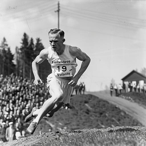 mi occorre una foto per questo articolo sul blog: Paavo Nurmi: Il Finlandese Volante che ha Dominato l'Atletica Leggera Nel firmamento delle leggende dell'atletica leggera, una stella brilla con un'intensità particolarmente straordinaria: Paavo Nurmi. Questo atleta finlandese, soprannominato 