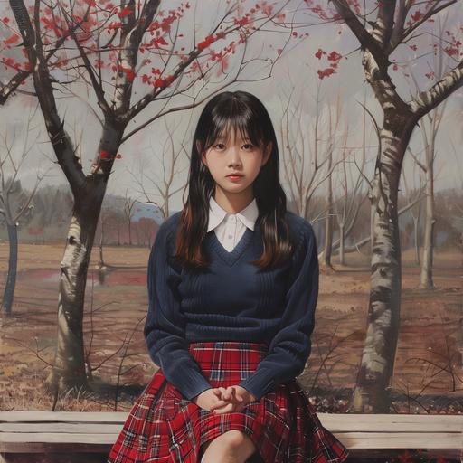 5 trees Korean Highschool Girl --v 6.0