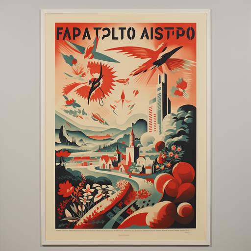 1940 art exhibition poster