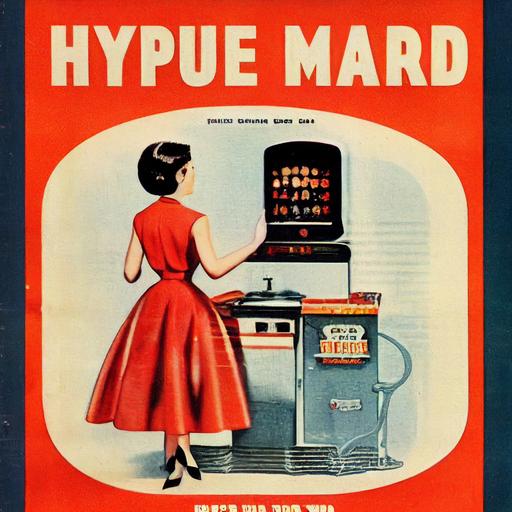 1950s magazine ad, male house maid presenting, dishwash simulator, arcade, video game --test --creative --upbeta