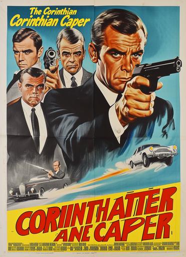 1960s movie poster, bold title 