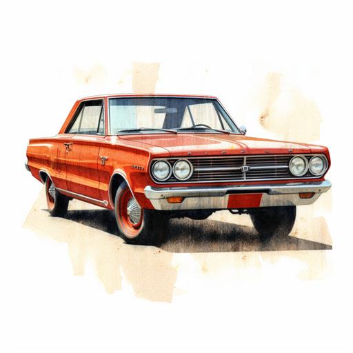 1967 Dodge Dart GT logo in clear background