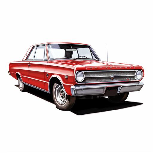 1967 Dodge Dart GT logo in clear background