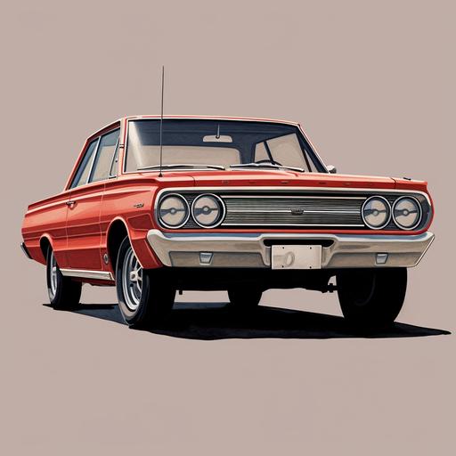 1967 Dodge Dart GT logo in clear background