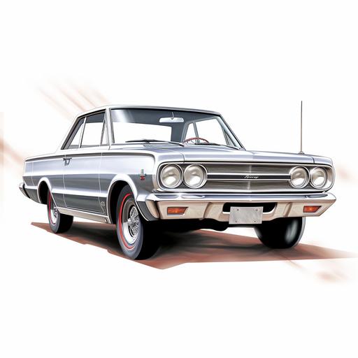 1967 Dodge Dart GT logo in clear background