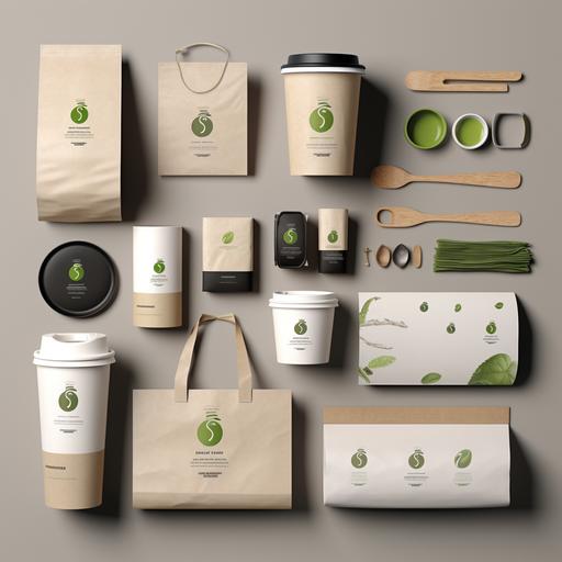 brand applications packaging auto branding uniform boxes cups bags for a healthy fast food brand natural ingredients hip cool theme brand name 