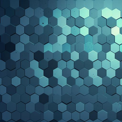 2048 x 2048 wallpaper, hexagon grid, blue and grey color palette, 2D --v 5 --s 750