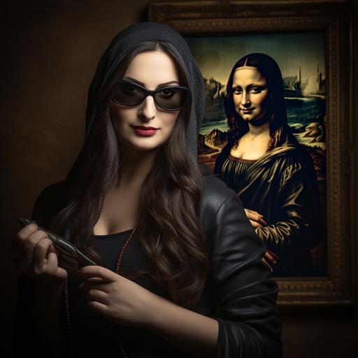 A thief stole a photo of the Mona Lisa