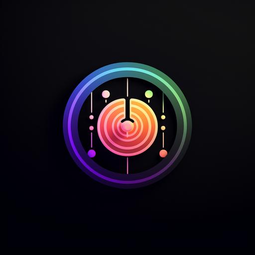 A 3D minimalist fitness app logo crafted with up to two uplifting and approachable colors. The design features abstract 3D icons including a weight plate, artifical neural network patterns for technological guidance, and both a dumbbell and a barbell to highlight the app's fitness capabilities.
