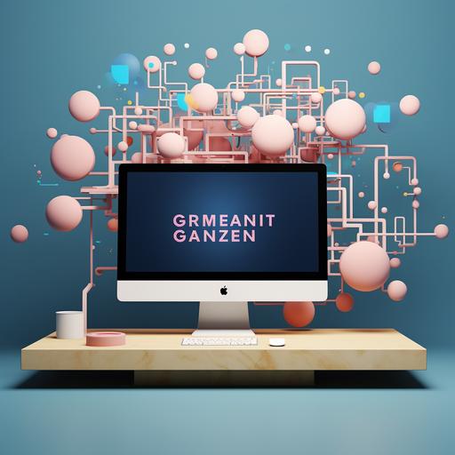 Générez une composition visuelle élégante pour Granit Informatique en intégrant de manière créative le nom de l'entreprise dans le design du logo. Choisissez des couleurs qui reflètent la modernité et la fiabilité