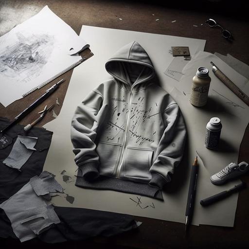 2D composition, streetwear clothes brand, advertising script, logo is 
