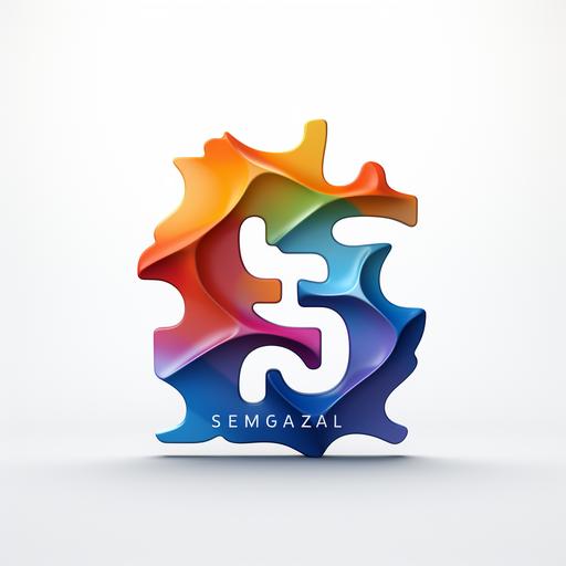 2d smart logo design, title consisting from puzzle pieces, casual, cosy, simple, white background --s 600