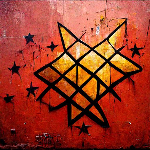 3 and a half stars, symbolism, graffiti
