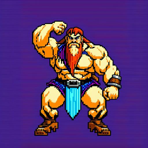 32 bit Sega Saturn pixel art King of old Dumnonia in the style of Golden axe