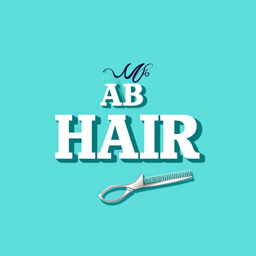 create a hair stylist company's logo, using the letter 