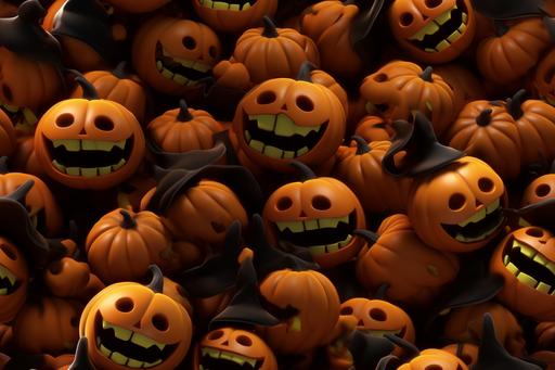 3D funny Halloween images --tile --ar 3:2