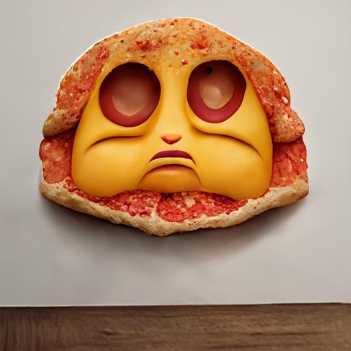 3d emoji the outrages living pizza, emote, meme