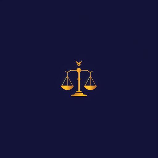 simple, modern, flat, 2d scales of justice logo design --v 6.0