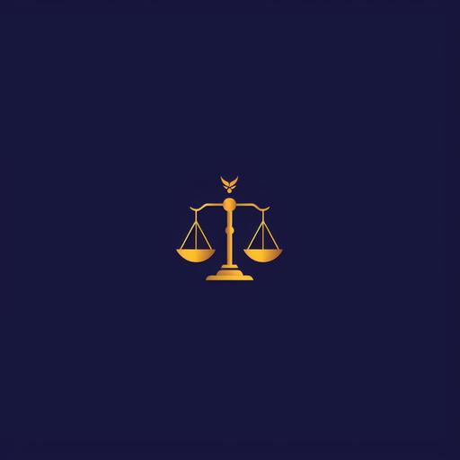 simple, modern, flat, 2d scales of justice logo design