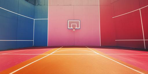 Basket Ball Court --v 6.0 --ar 2:1