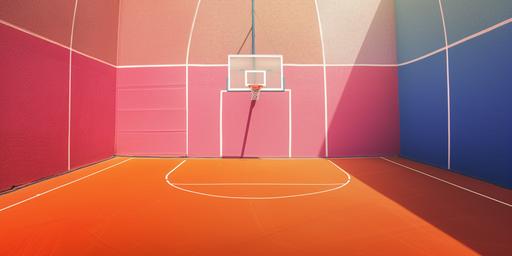 Basket Ball Court --v 6.0 --ar 2:1