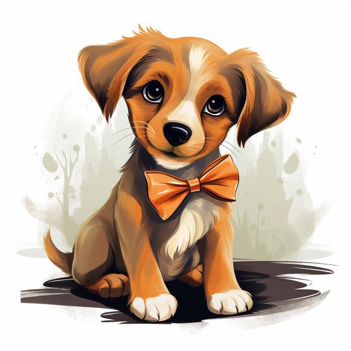cute dog, cartoon style, design for shirt print, white background