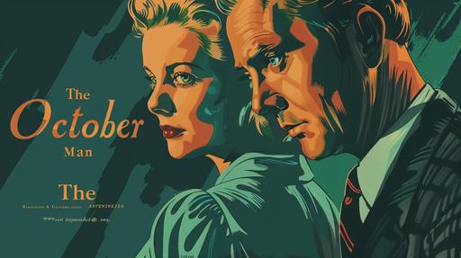 Creative and realistic 1940s-style vintage film poster for 1947 mystery film/film noir called 