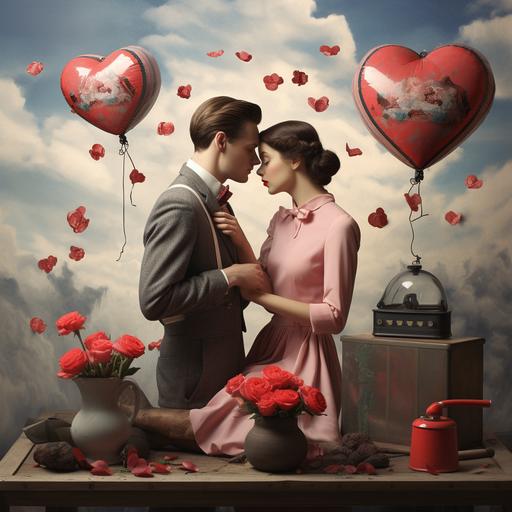 picture dipicting valentine's day in color