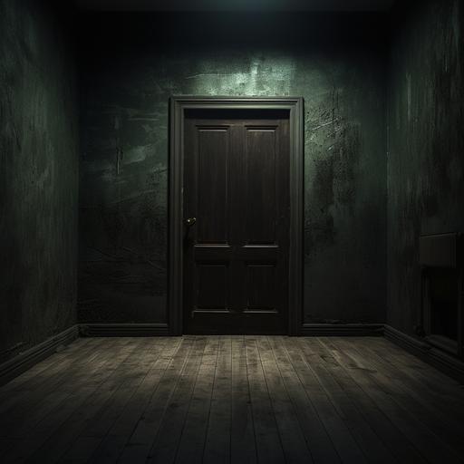 Room escape, closed doors, dark
