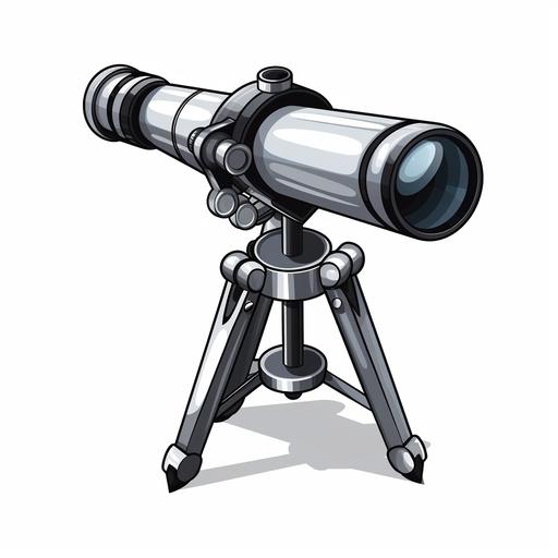 vector, fancy, b&w, iconvector, fancy, b&w, icon A telescope or a pair of binoculars for in-depth exploration and discovery