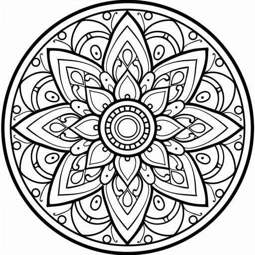 mandala very simple, coloring books for kids --v 6.0