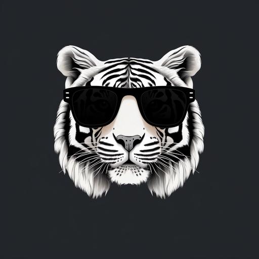black and white icon of a tiger with sunglasses pop up from a cellolar screen with the text JNL