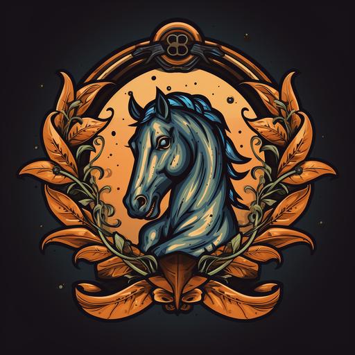 art, horseshoe logo