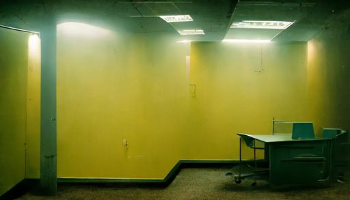 90's abandoned office space, 