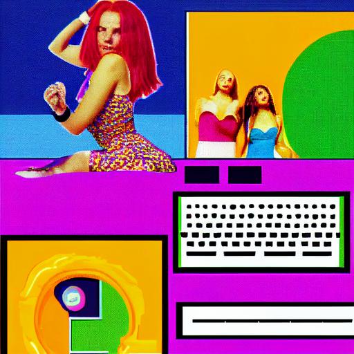 90s internet webpage website design, geocities spice girls fansite, comic sans font 