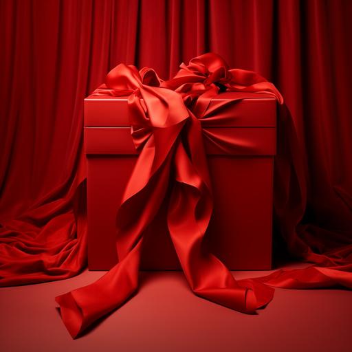 A BIG RED GIFT BOX WITH, FASHION