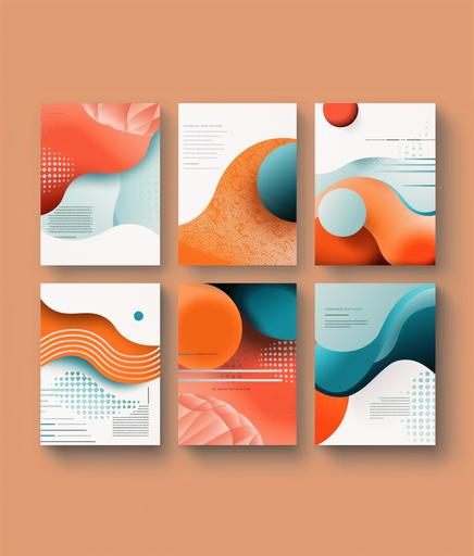Design a warm and inviting flyer, with three main sections, The design should incorporate shades of pastel orange and bright blue, playful fonts, flat design, eye catching design, intriguing layout, --ar 6:7 --v 6.0