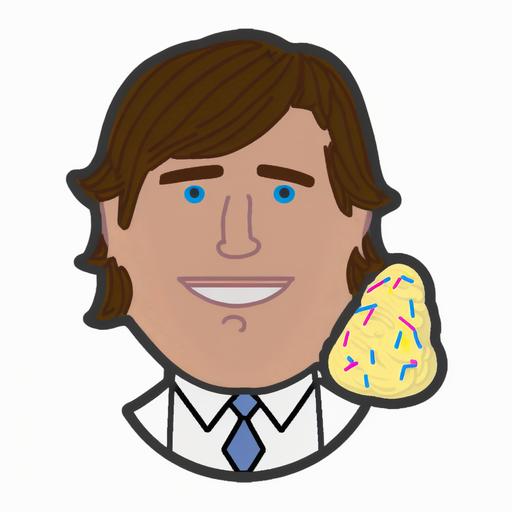 Tucker Carlson getting gay married to the chocolate ice cream emoji